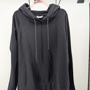 Danskin Black Drawstring Hooded Sweatshirt